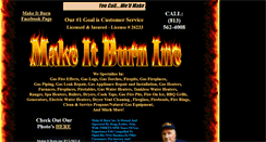 Desktop Screenshot of makeitburninc.com